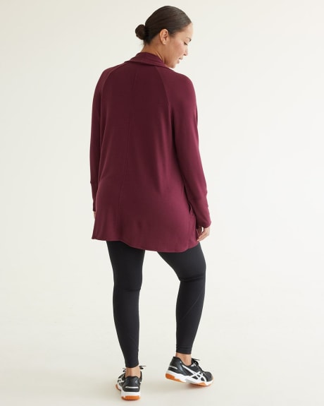 Long-Sleeve Open Cardigan with Side Pockets, Hyba Essentials