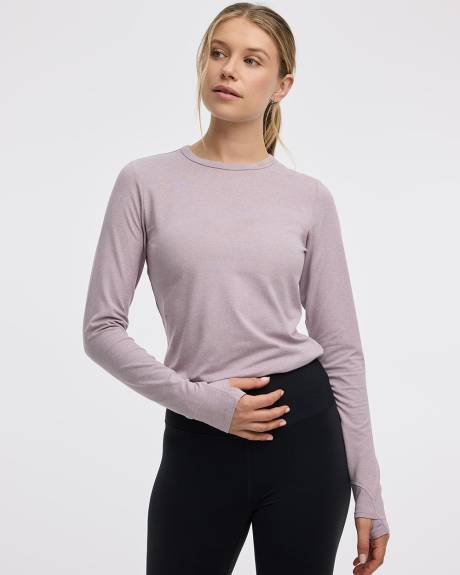 Long-Sleeve Crew-Neck Top - Hyba