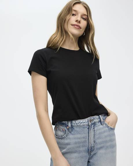 T-shirt ajust&eacute; &agrave; col rond - R Essentials