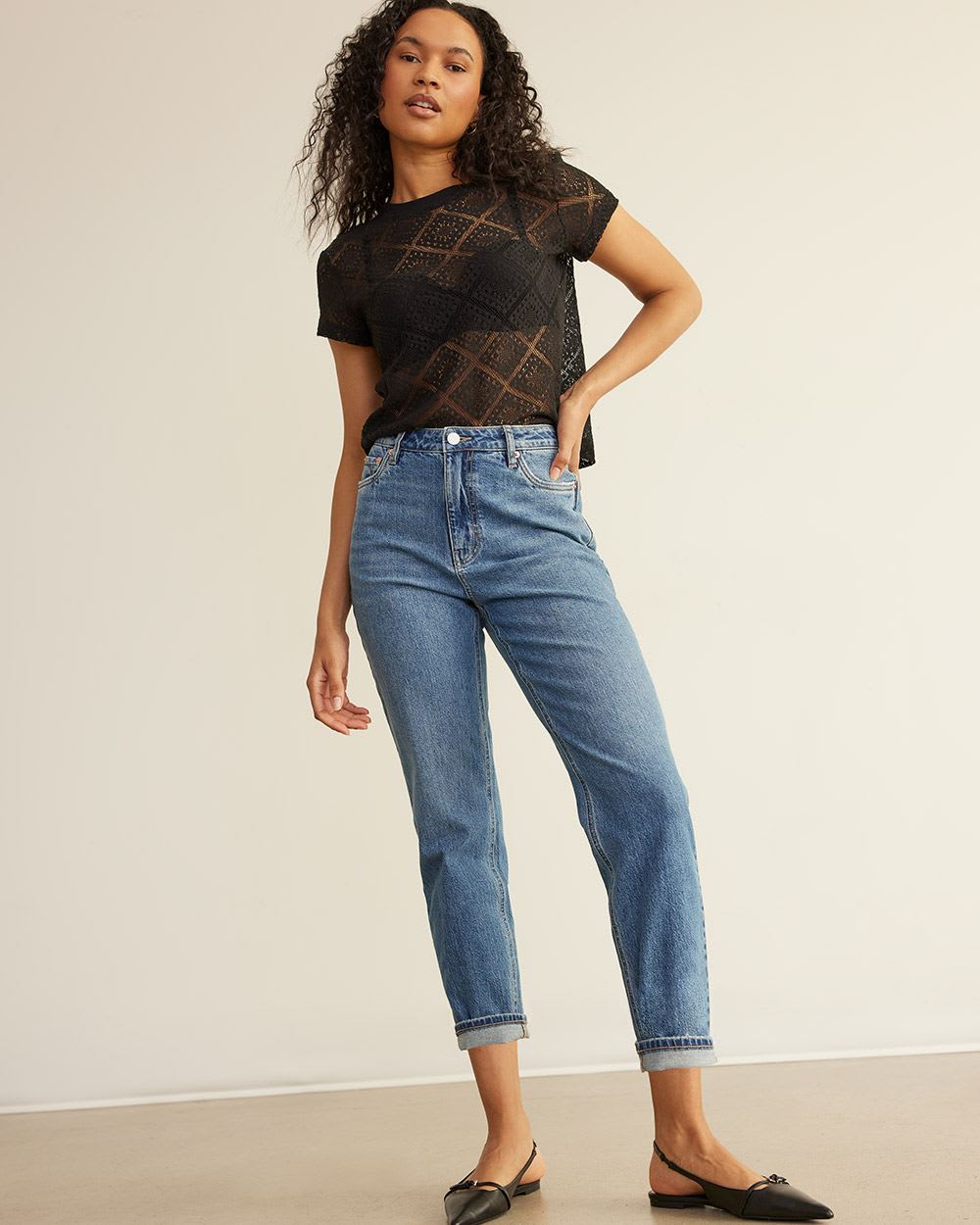 Tapered-Leg Super High-Rise Jean, The Mom Jeans