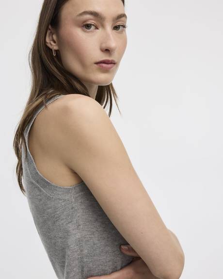 Sleeveless Crew-Neck Top