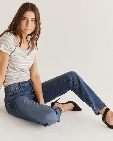The Petite Insider Medium Wash Straight Leg Jeans