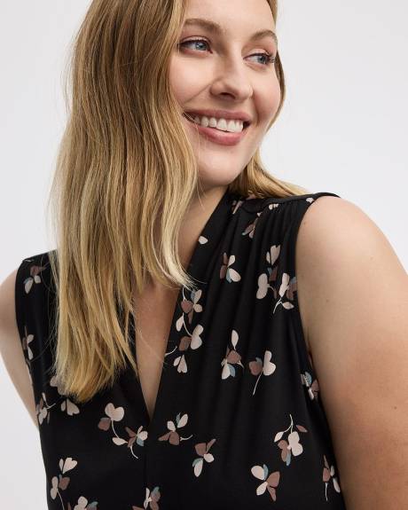 Haut sans manches à col V