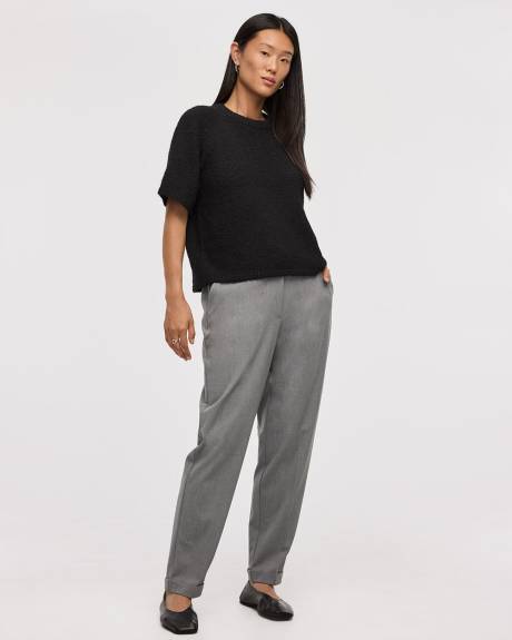Tapered-Leg High-Rise Pant - The Timeless - Petite