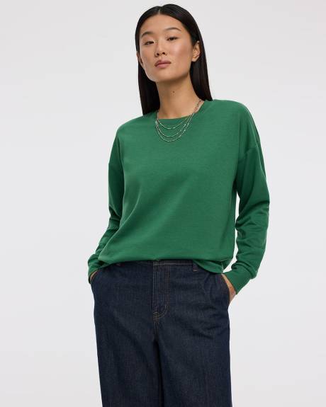 Long-Sleeve Crew-Neck Sweatshirt - R Essentials