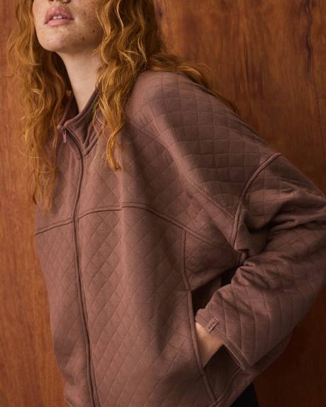 Quilted Jacquard Jacket - Hyba