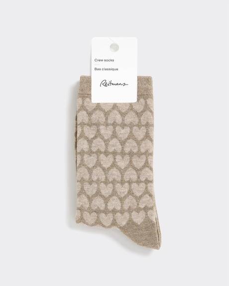 Heart Crew Socks