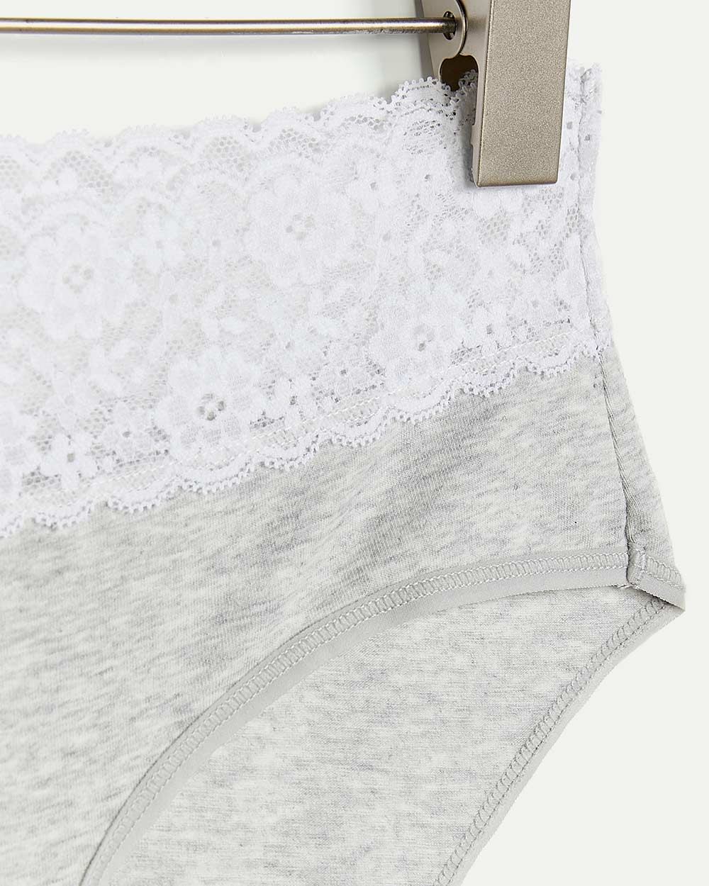 Cotton Hipster Panty with Lace