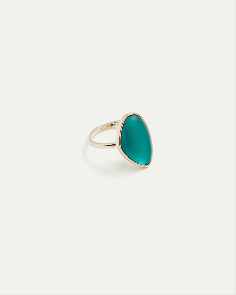 Ring with Large Blue Stone