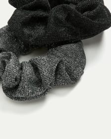 Scrunchies with Metallic Fibres - Set of 2