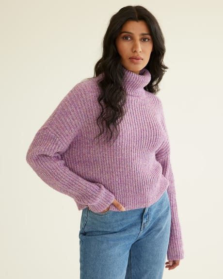 Long-Sleeve Turtleneck Pullover