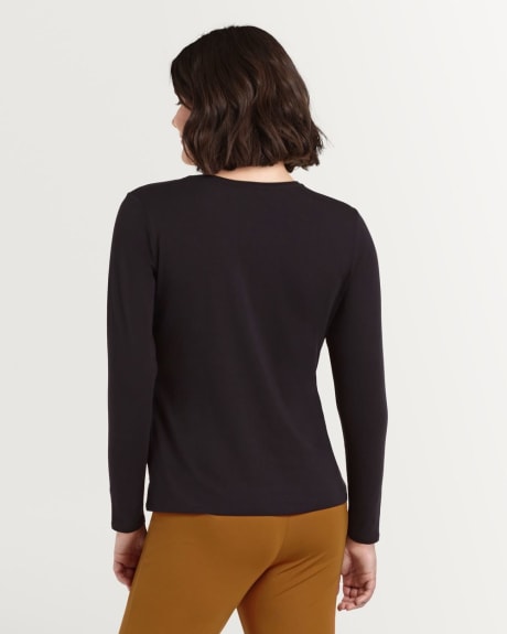 Organic Cotton Crew Neck Pullover with Long Sleeves R Essentials