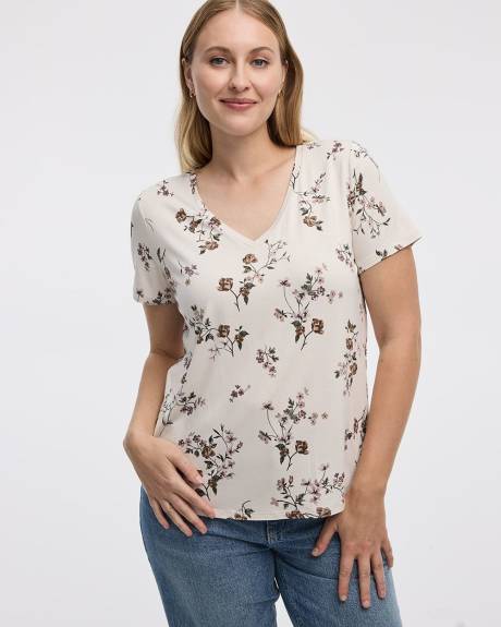 T-shirt à col V - R Essentials