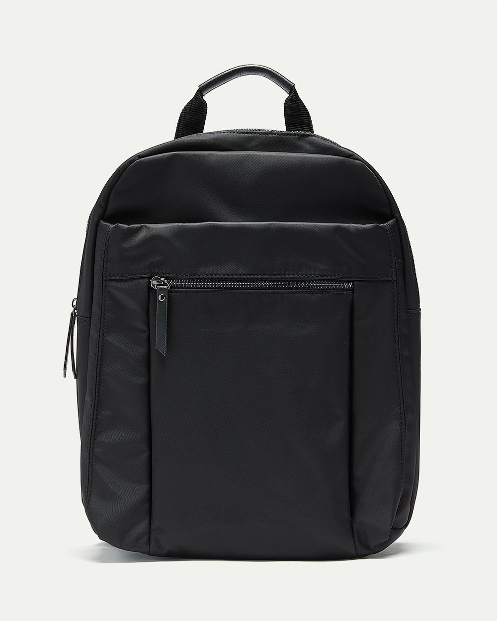 Faux Leather Laptop Backpack
