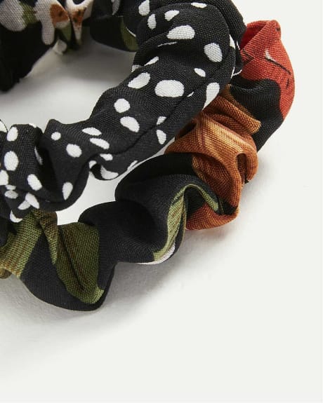 2-Pack Small Printed Scrunchies