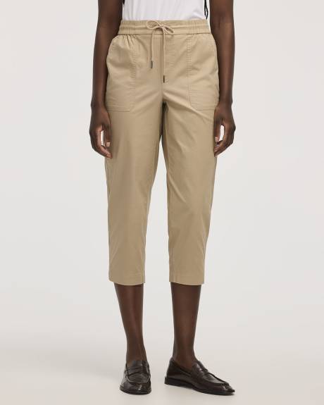 Poplin Capri Pants - Petite