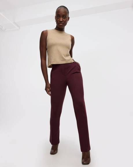 Pantalon à taille haute et jambe droite - Le Stretch Moderne (MD) - Petite
