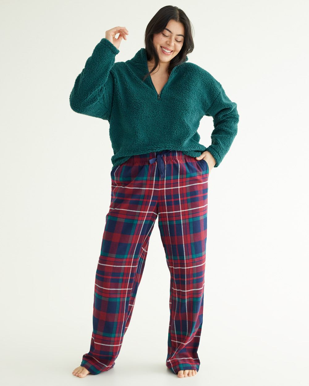 Straight-Leg Flannel Pyjama Pant