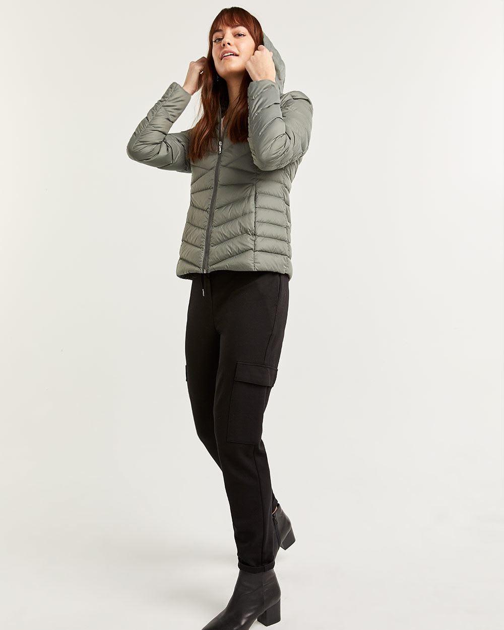 Packable Hooded Quilted Jacket Regular Reitmans