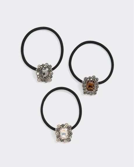 Élastiques à cheveux avec mini broche