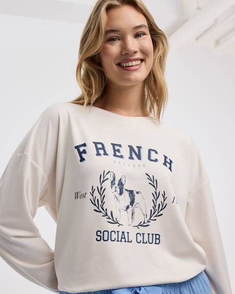 Long-Sleeve Crew-Neck Sweatshirt