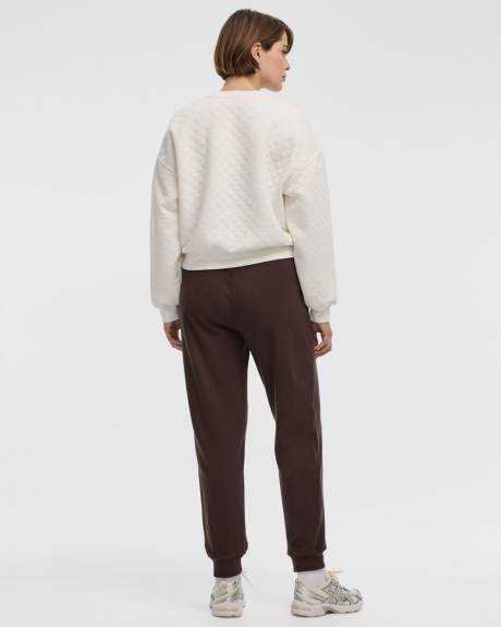 Quilted Henley Pullover - Hyba