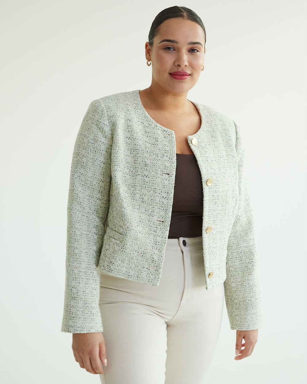 Tweed Cropped Jacket | Regular | Reitmans