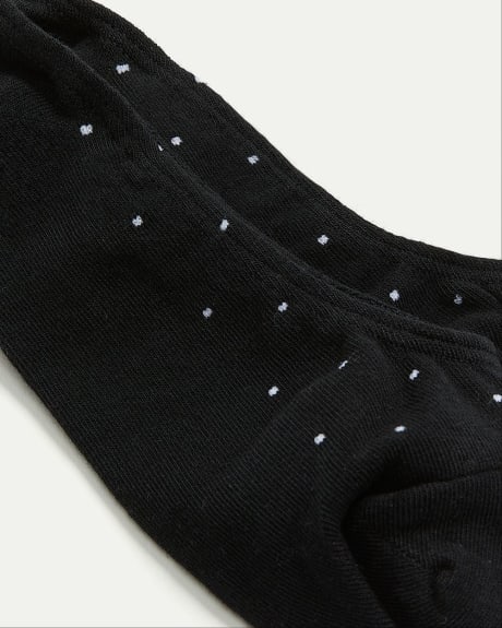 Dotted No-Show Cotton Socks