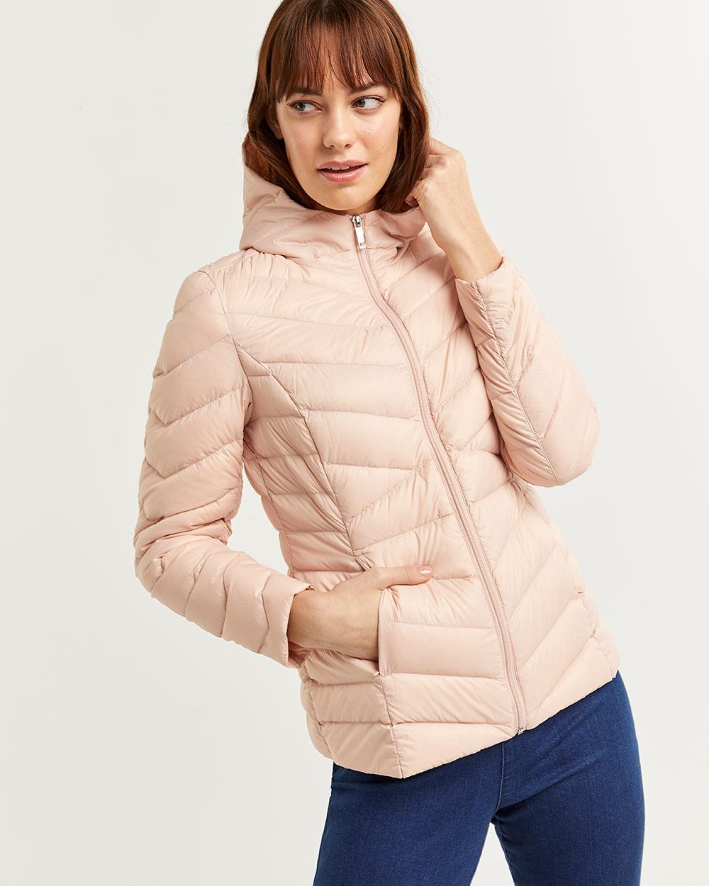 Packable Hooded Quilted Jacket Regular Reitmans