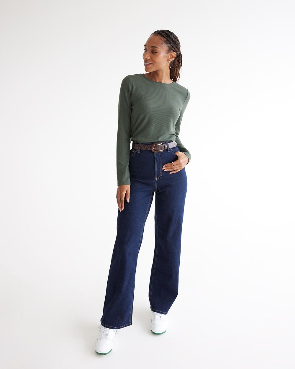 Wide-Leg High-Rise Jean, Regular