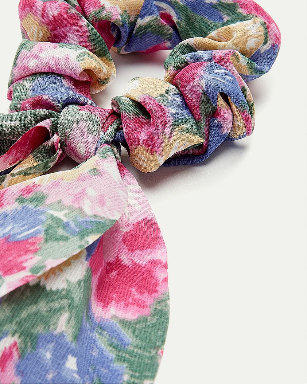 Chouchou foulard fleuri