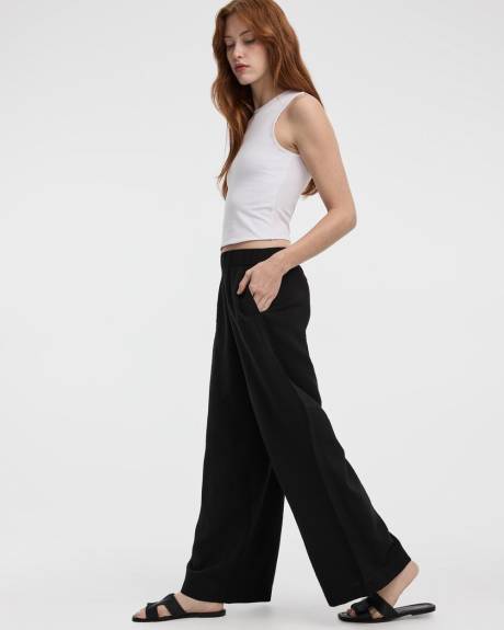 Wide-Leg High-Rise Pull-On Pant - Tall