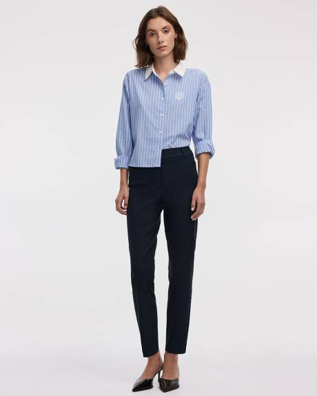 Slim-Leg High-Rise Ankle Pant - The Iconic (R)