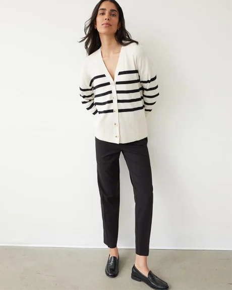 Long-Sleeve Buttoned-Down Cardigan