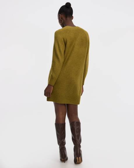 Robe DouceMaille à manches longues et col rond