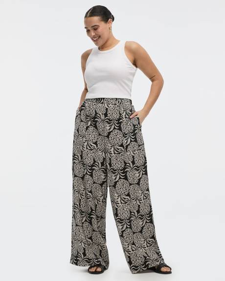 Pantalon &agrave; jambe large - Petite