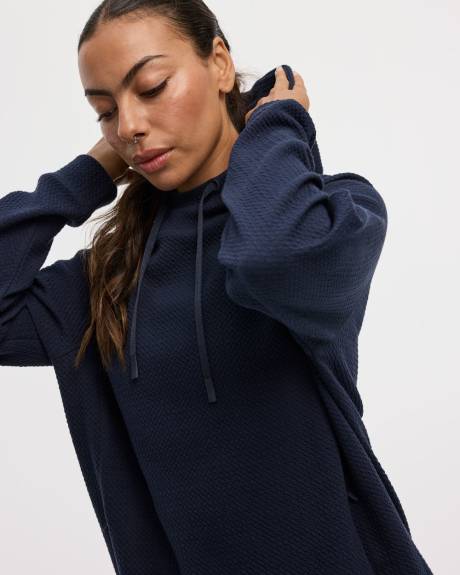 Hooded Jacquard Tunic - Hyba