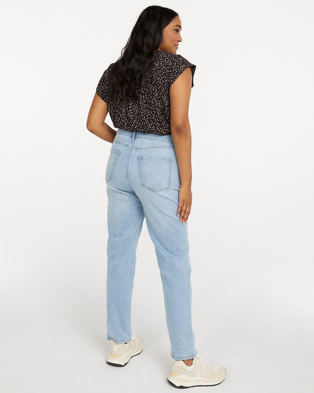 High-Rise Light Wash Jean with Slim Leg, The Vintage