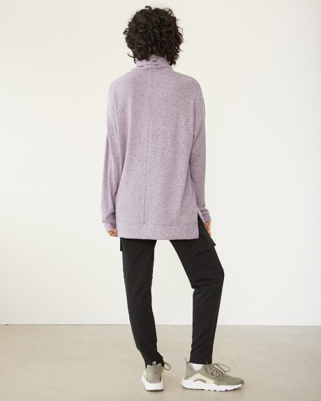 Brushed Knit Cowl Neck Pullover, Hyba