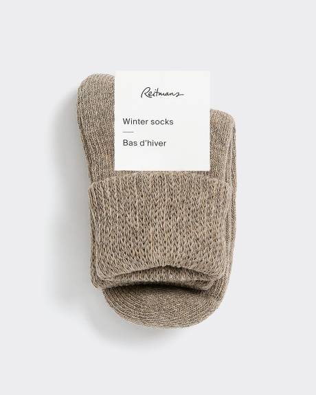 Bas d'hiver à revers