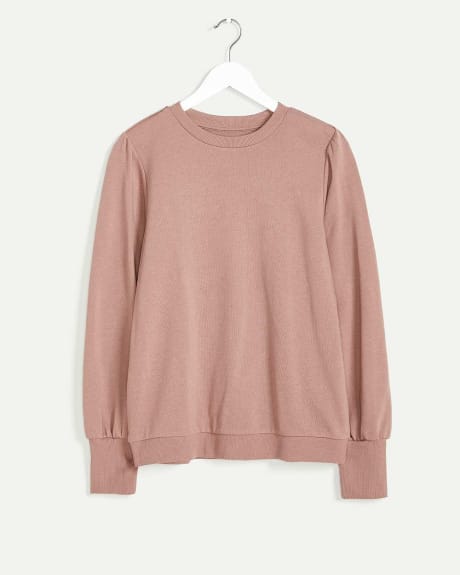 Long Sleeve Crew Neck French Terry Tee