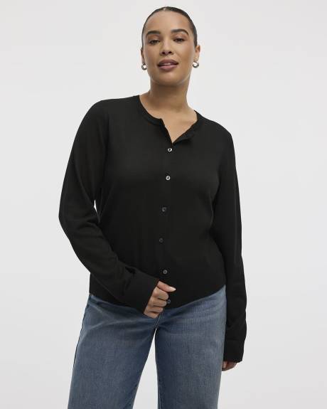 Crew-Neck Cardigan - R Essentials