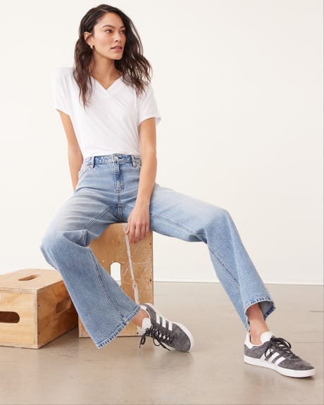 Flare-Leg Mid-Rise Jean