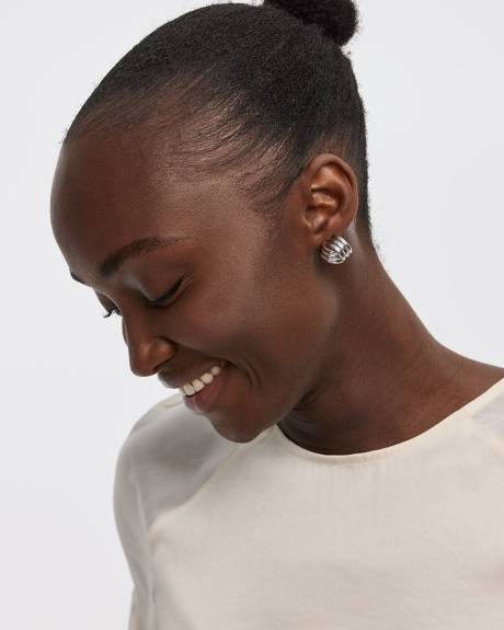 Criss-Cross Textured Earrings