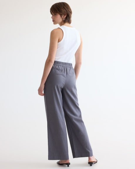 Wide-Leg High-Rise Linen Pant - Tall