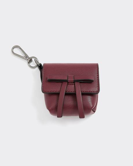 Faux Leather Earphone Case