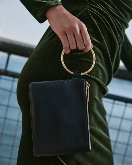 Faux Leather Card Holder