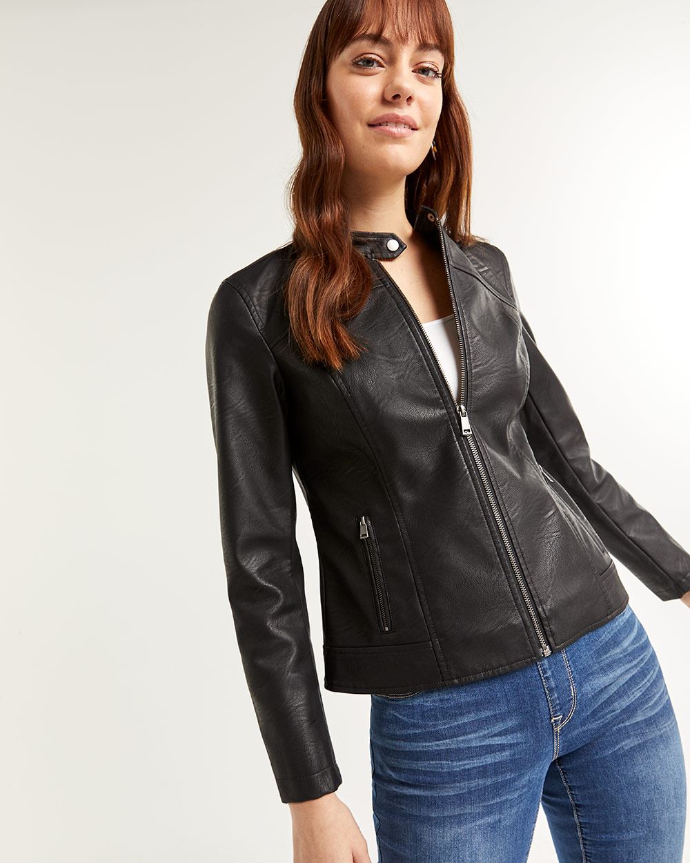 Faux Leather Jacket Smart Set | Regular | Reitmans