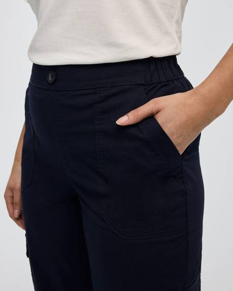 Poplin Jogger with Cargo Pockets