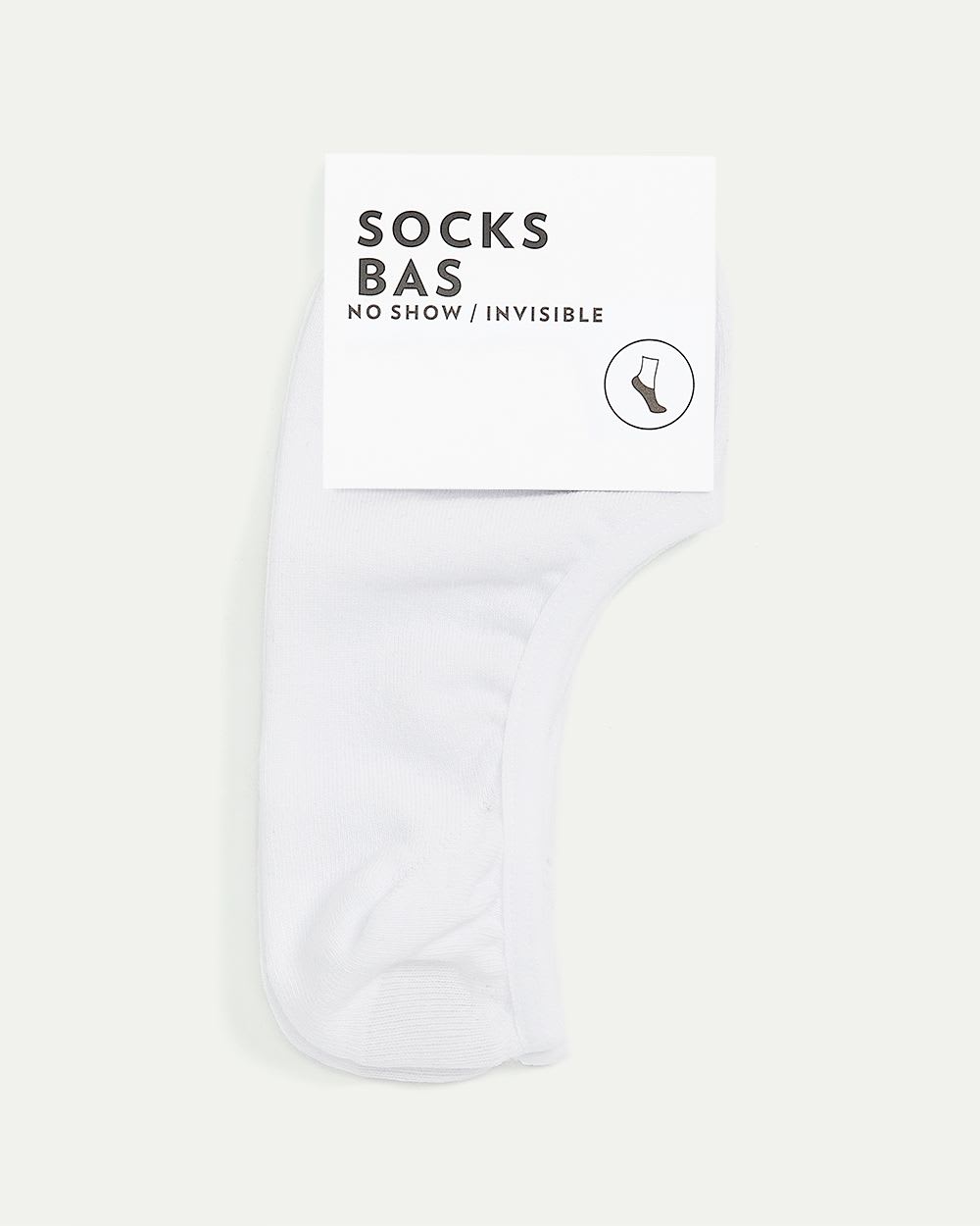 Black and White No-Show Socks, set of 1